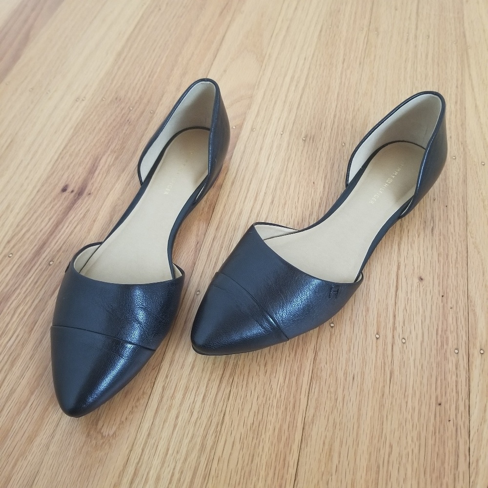 TOMMY HILFIGER Naree3 | Black Pointy D'Orsay Flats